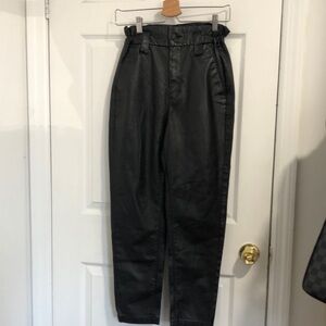 Express faux leather pants size 2R